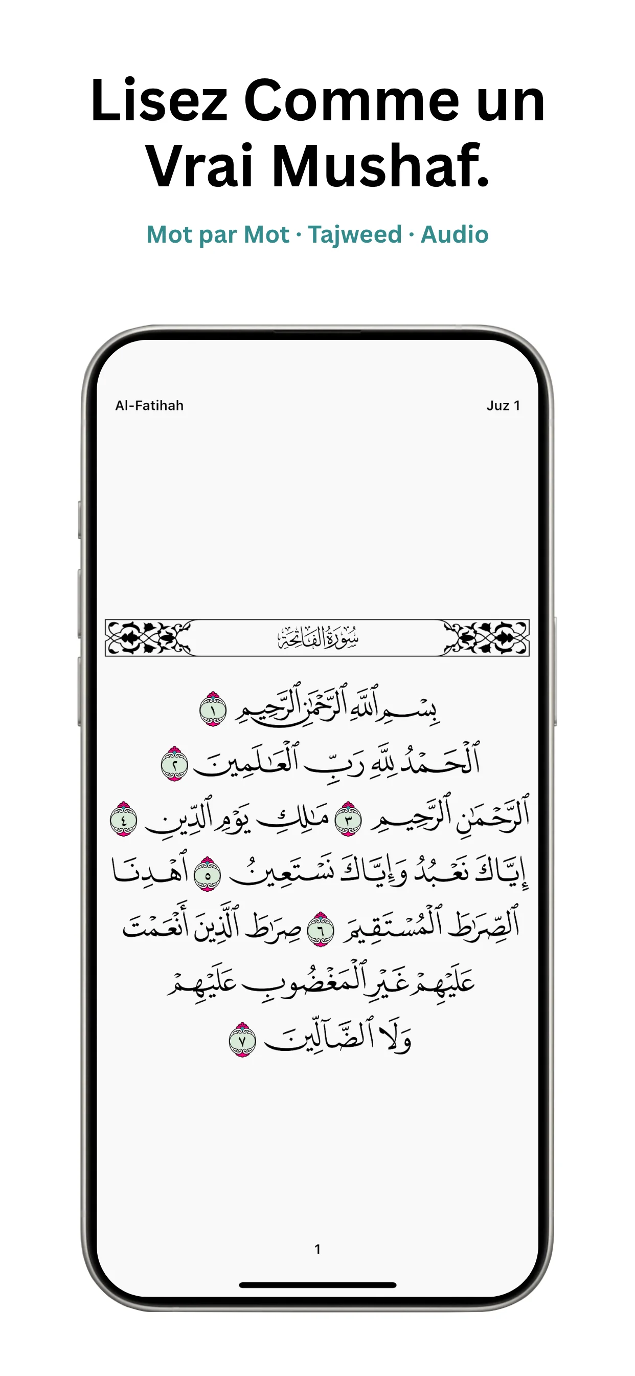Capture d'écran de l'application Tasleem 3